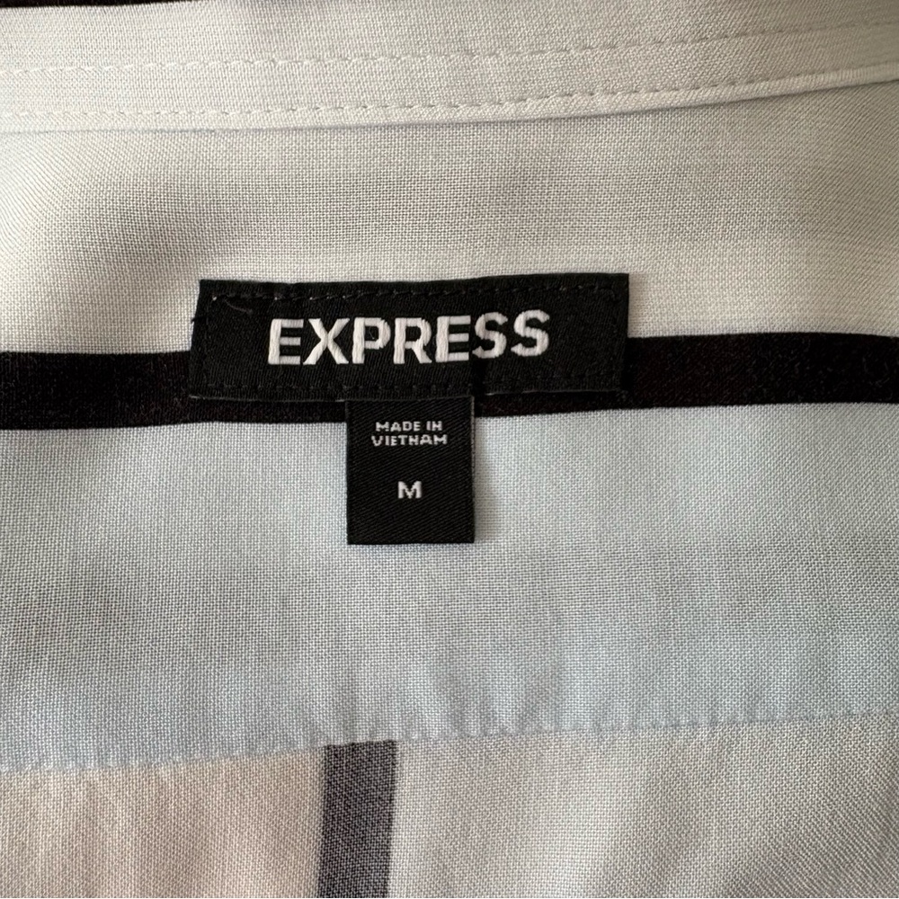 Express Striped Button Up Shirt - Picture 4 of 8